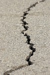 earthquake, fracture, asphalt